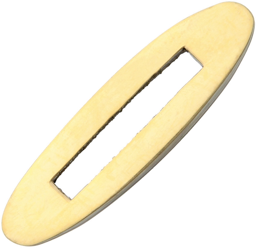 Kopfplatte Messing oval - 61 x 17 x 7 mm - M012
