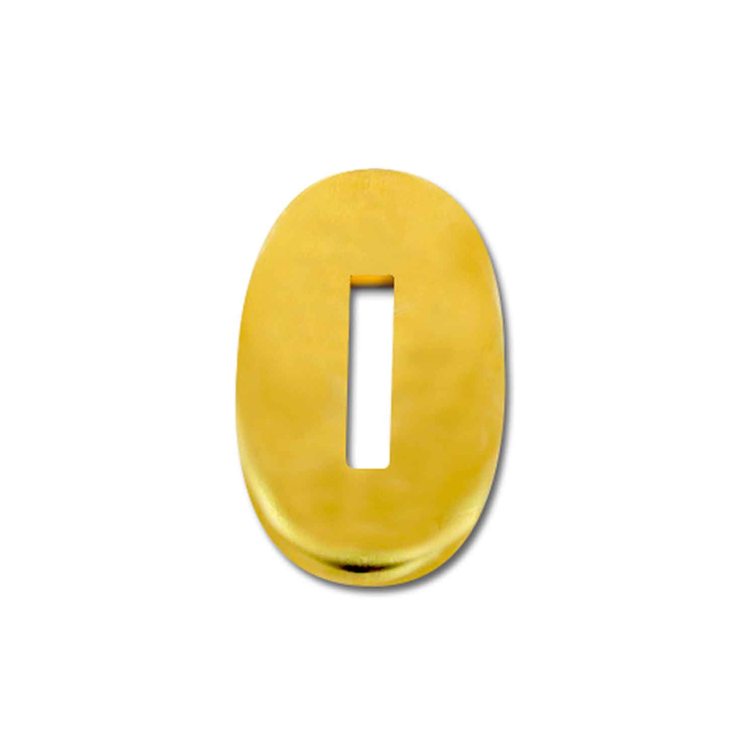 Kopfplatte Messing oval - 30 x 19 x 3 mm