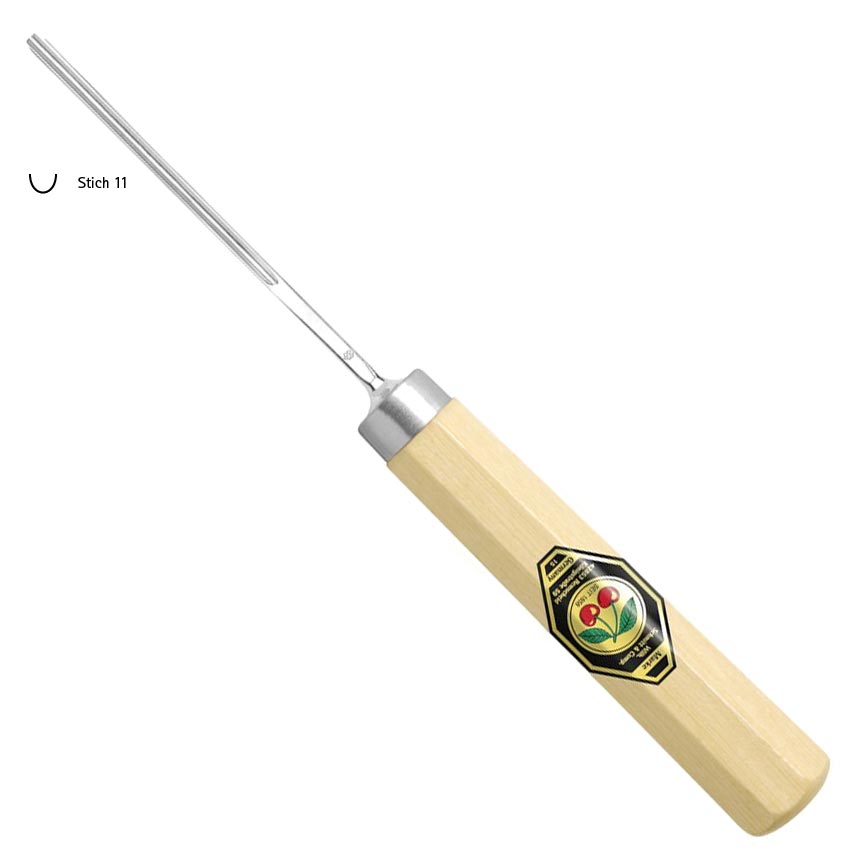 Kerbschnitzbeitel - gerade Klinge Stich 11, 4 mm
