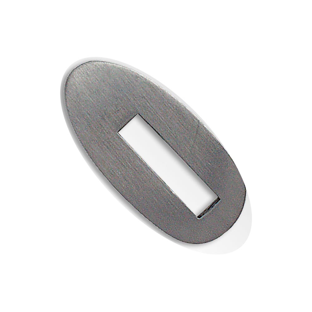 Kopfplatte Edelstahl rostfrei - 38 x 18 x 6 mm