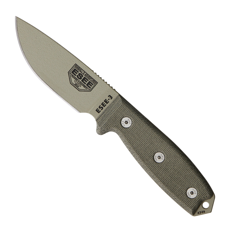 ESEE Model 3 Standard Edge - Desert Tan