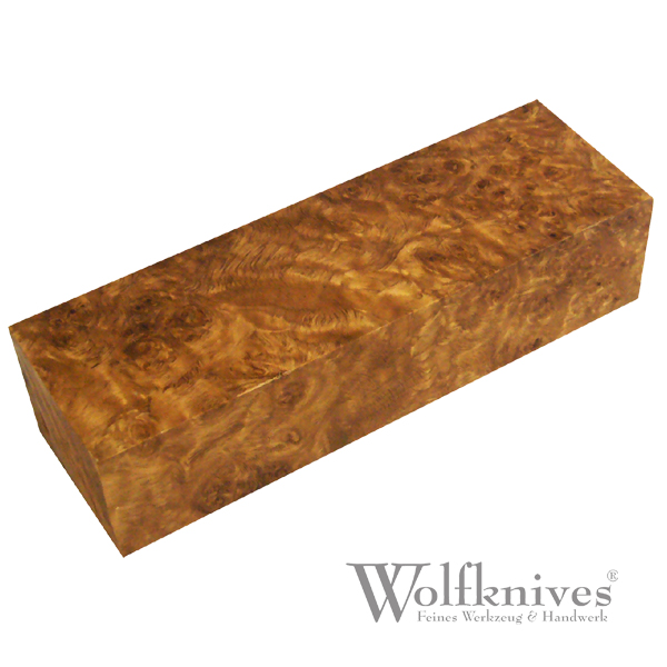 Stabilisierte Premium Erle Maser - Kantholz