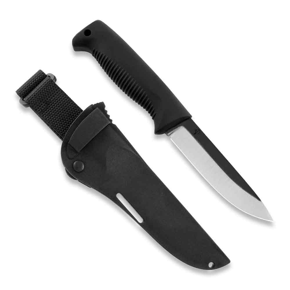 Peltonen M07 Ranger Puukko - Griff schwarz, Kompositscheide schwarz