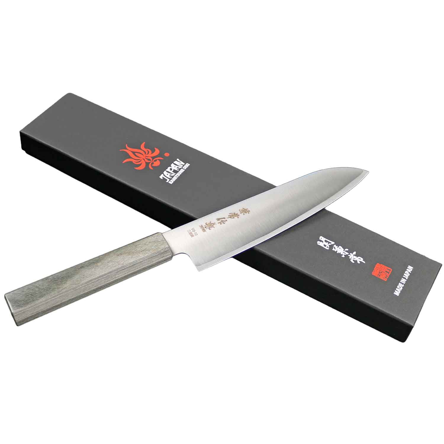 Wa-Santoku "Hamon" Kochmesser | Lam.VG-10 | 180 mm | KC-393