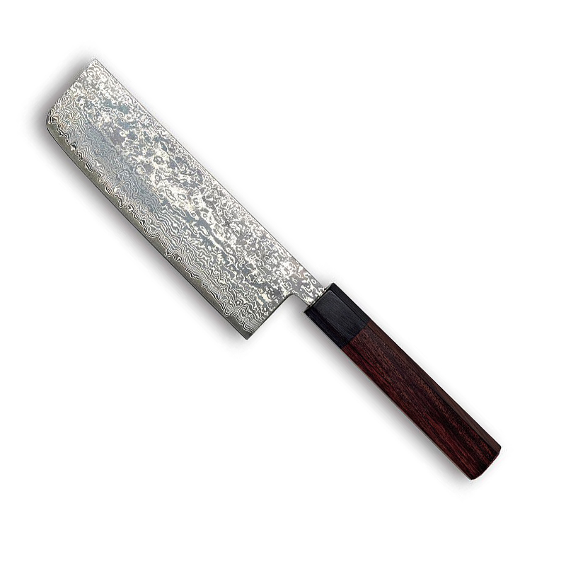 Shiori Deluxe Nakiri Kochmesser - handgeschmiedet -