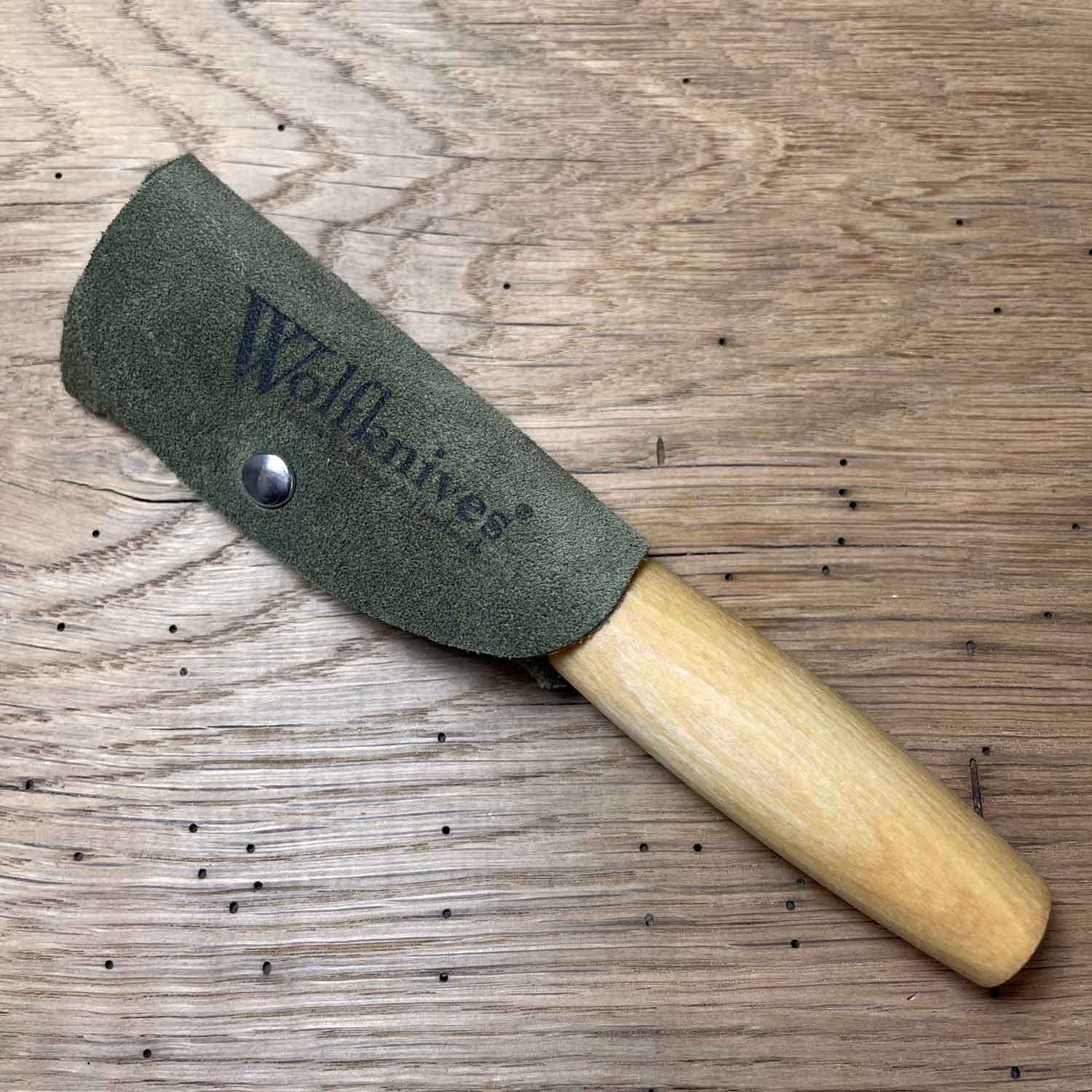 Lederschutz für gebogene Schnitzmesser - grün