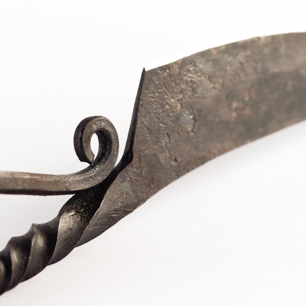 Mittelaltermesser geschmiedet mit Lederscheide