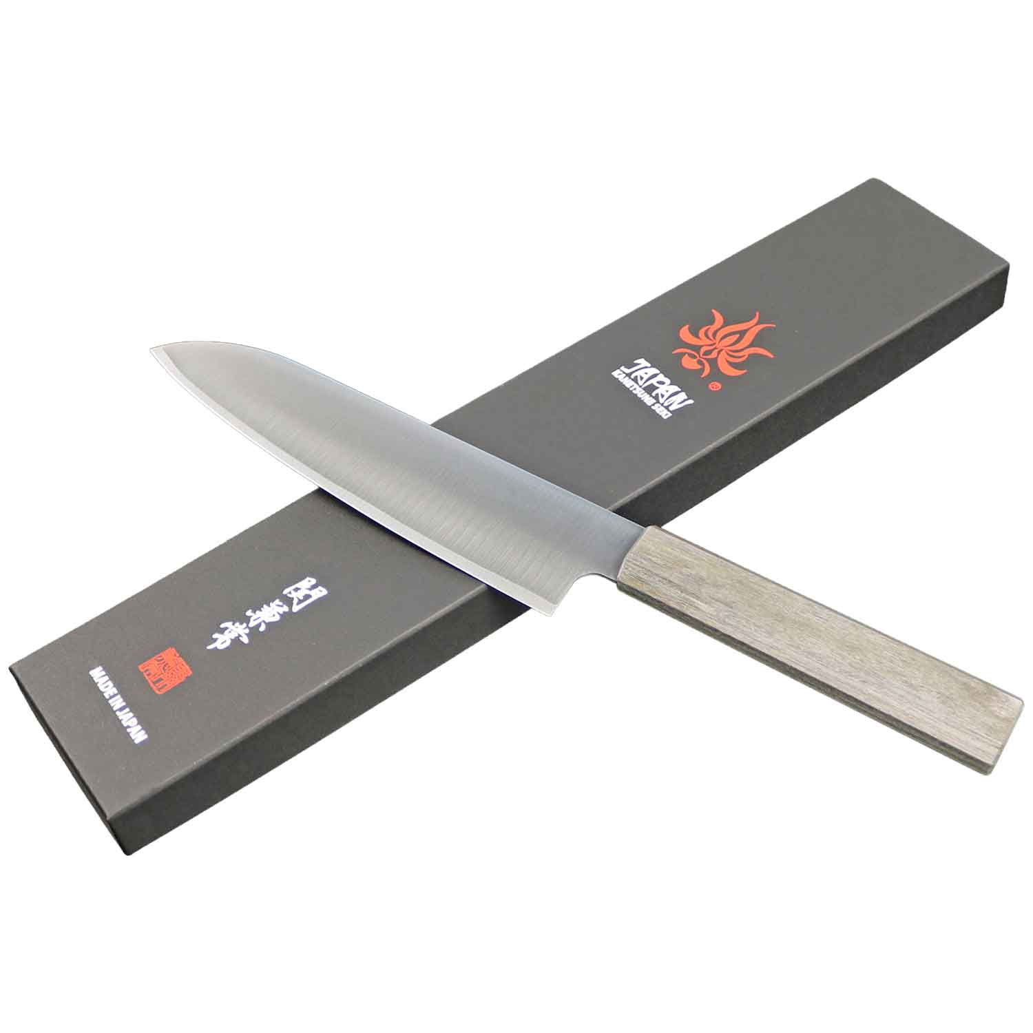 Wa-Santoku "Hamon" Kochmesser | Lam.VG-10 | 180 mm | KC-393