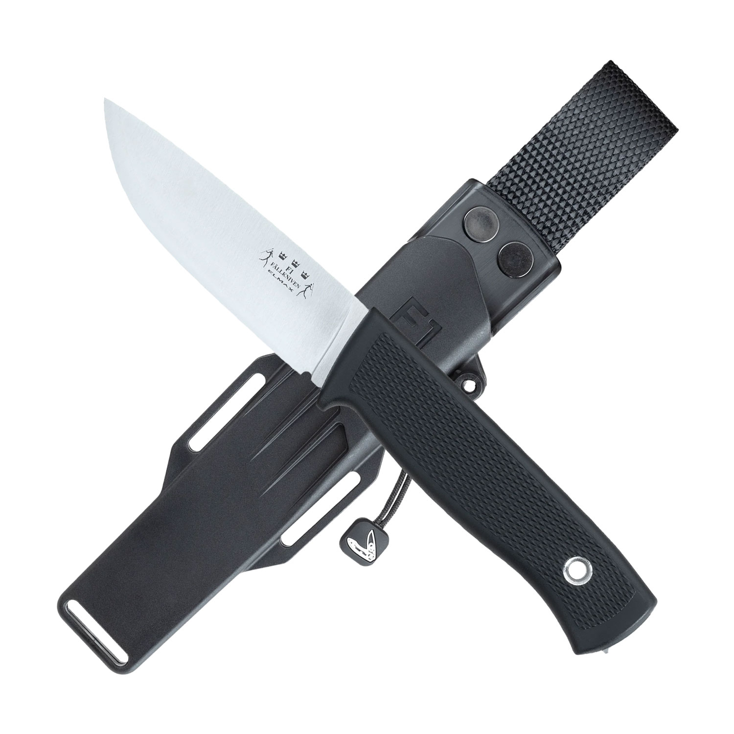 Fällkniven F1 Pilot Survival Knife mit Elmax-Stahl & Zytelscheide - Rechtshänder