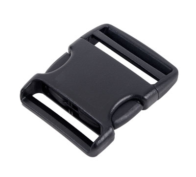 Steckschließe E schwarz - bis 50 mm Bandbreite