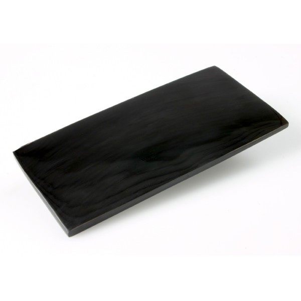Wasserbüffelhorn Platten medium - schwarz beidseitig poliert